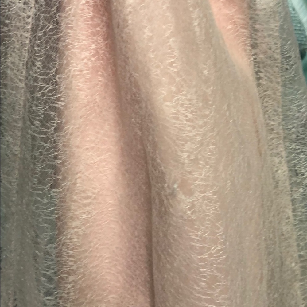 White by Vera Wang crepe & tulle T-back bridesmaid - Picture 5 of 6